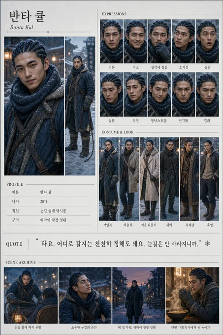 반타 큘 · 초상 모음