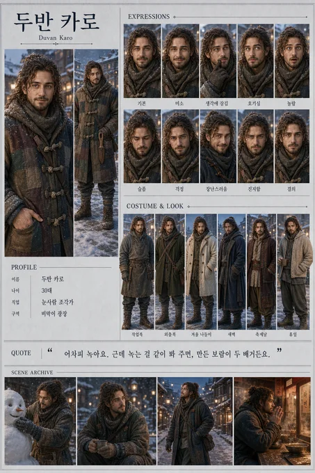 두반 카로 · 초상 모음