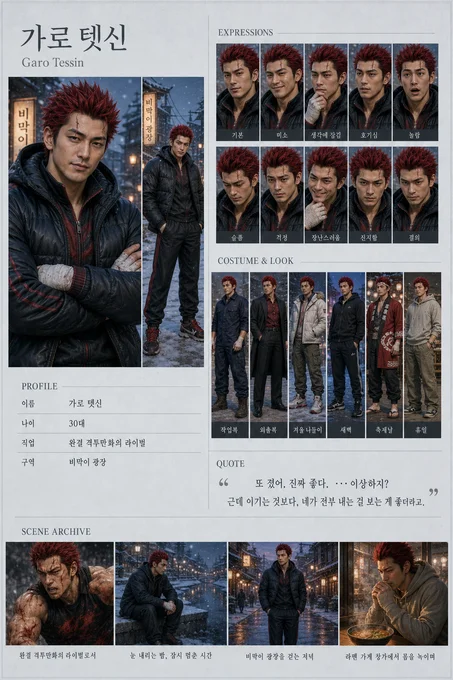 가로 텟신 · 초상 모음