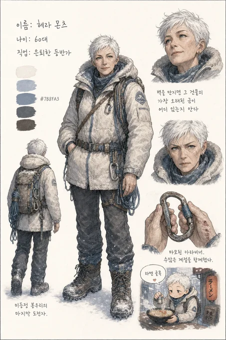 헤라 몬츠 · 캐릭터 일러스트
