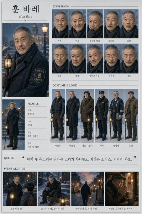 훈 바레 · 초상 모음