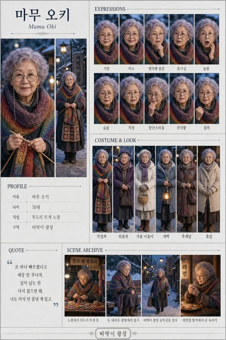 마무 오키 · 초상 모음