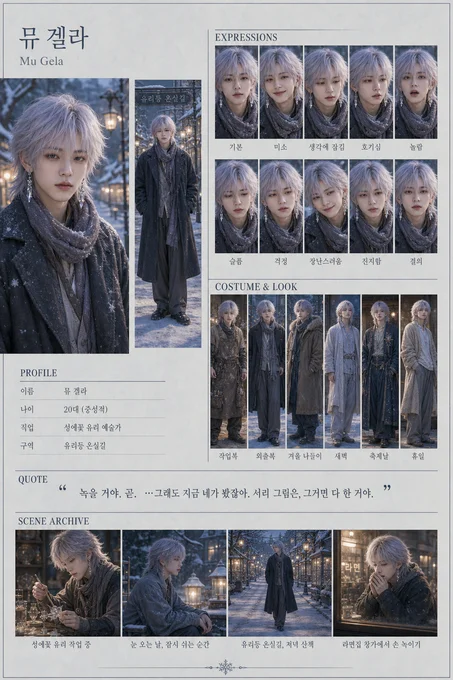 뮤 겔라 · 초상 모음