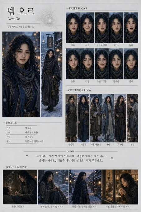 넴 오르 · 초상 모음