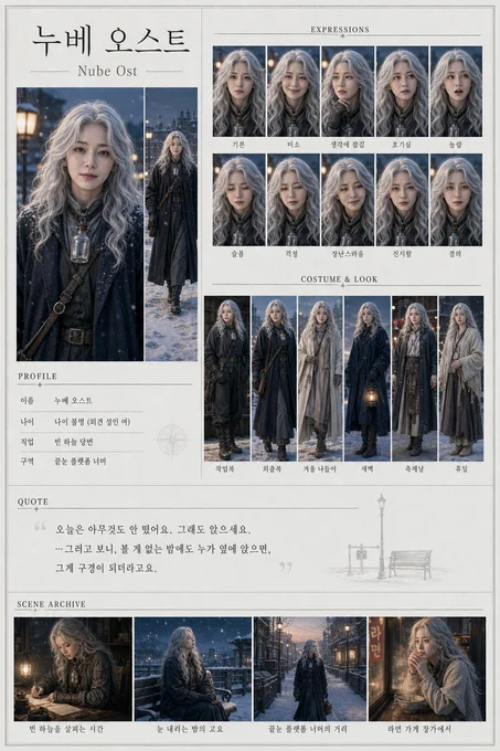 누베 오스트 · 초상 모음