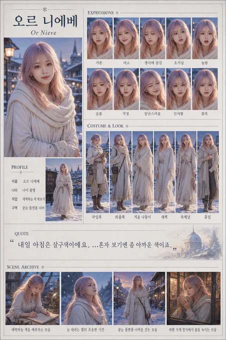 오르 니에베 · 초상 모음