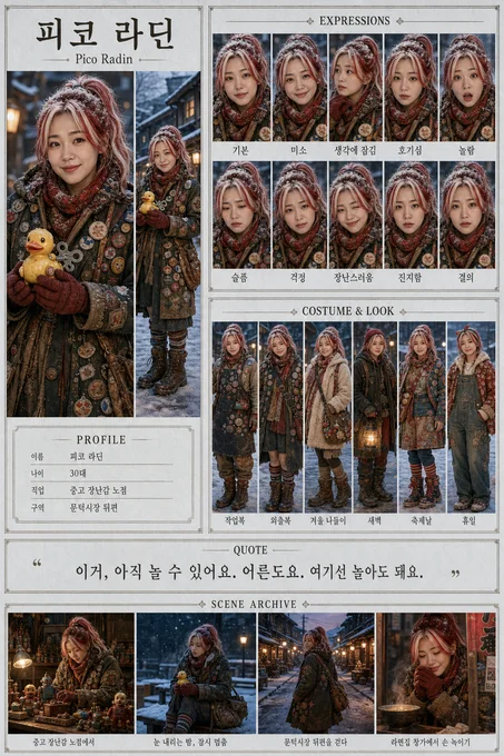 피코 라딘 · 초상 모음