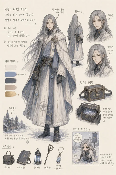 리엔 위스 · 캐릭터 일러스트