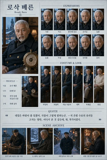 로삭 베른 · 초상 모음